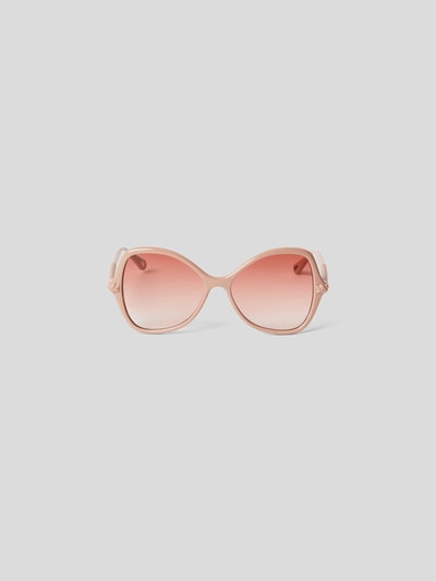 Chloé Sonnenbrille mit Flecht-Optik Beige 2