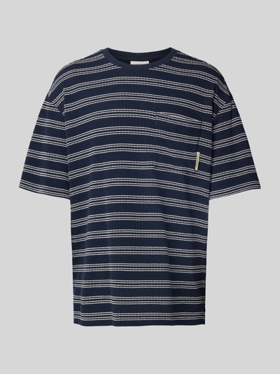 Calvin Klein Jeans T-shirt z kieszenią na piersi Granatowy 2