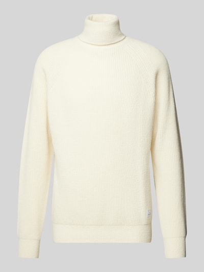 Manuel Ritz Strickpullover mit Rollkragen Offwhite 2