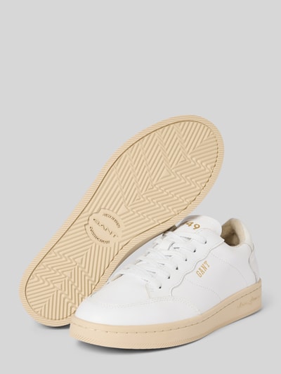 Gant Ledersneaker mit Label-Print Modell 'PREPLA' Weiss 4