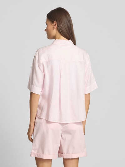 Tommy Hilfiger Relaxed Fit Hemdbluse aus reinem Leinen Rosa 5