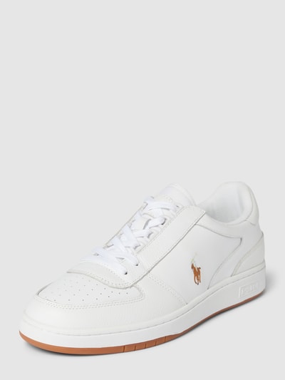 Polo Ralph Lauren Sneakers met labelstitching, model 'POLO' Wit - 1