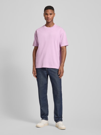 Marc O'Polo Relaxed Fit T-Shirt aus reiner Baumwolle Flieder 1