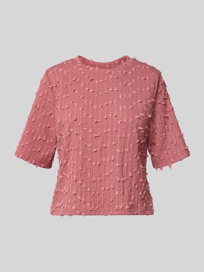 Jake*s Collection T-Shirt mit Zierbesatz Altrosa 2