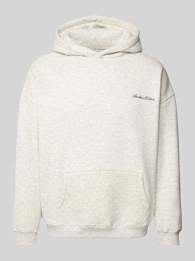 ANOTHER COTTON LAB Oversized Hoodie mit Label-Print Hellgrau Melange 2