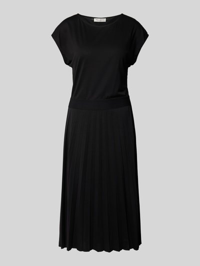 Marc O'Polo Tailliertes Jersey-Kleid mit elastischer Taille und plissiertem Rock BLACK 1