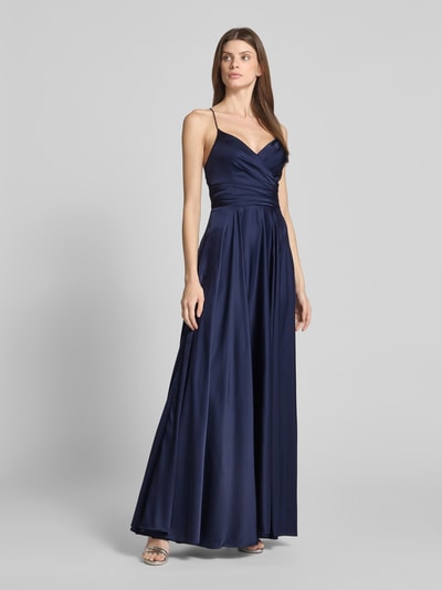 Hey Kyla Abendkleid mit rückseitiger Schnürung Dunkelblau 1