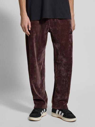 adidas Sportswear Spodnie dresowe z elastycznym ściągaczem Ciemnobrązowy 4