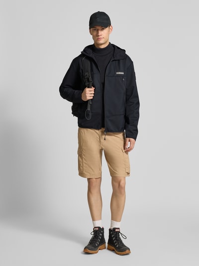 Napapijri Jacke mit Kapuze und Reißverschlusstaschen Modell 'BIOIS' Black 1