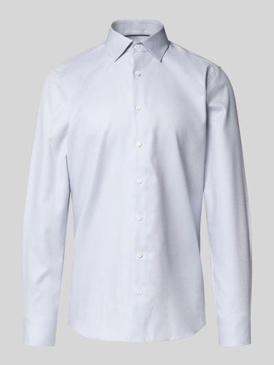 OLYMP Level Five Koszula biznesowa o kroju body fit z kołnierzykiem typu kent Srebrny 2