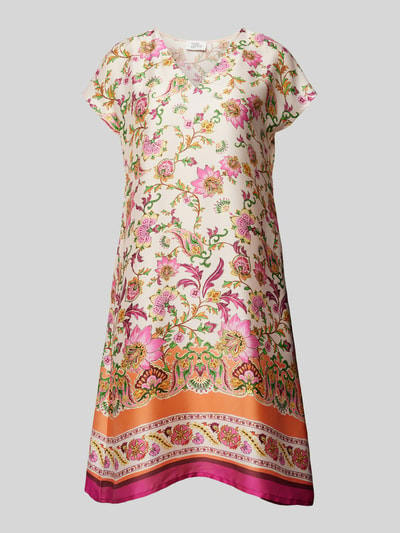 ROBE LÉGÈRE Knielanges Kleid mit Allover-Print Pink 2