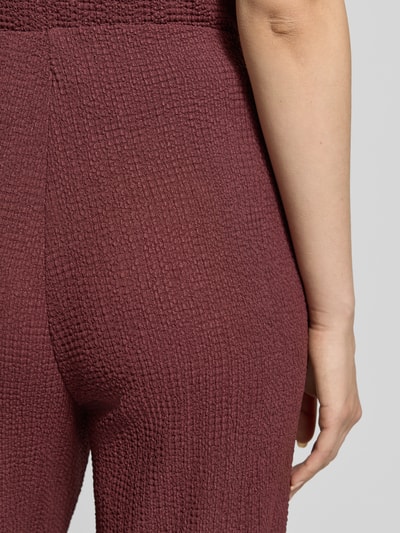 Christian Berg Woman Hose mit Strukturmuster Schoko 3