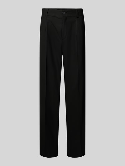 HUGO Regular fit pantalon met viscose, model 'FLIPS' Zwart - 2