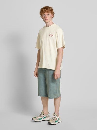 Only & Sons Loose fit T-shirt van puur katoen, model 'MALIK' Offwhite - 1