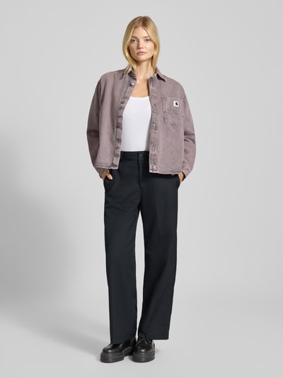 Carhartt Work In Progress Spodnie materiałowe z wpuszczanymi kieszeniami w stylu francuskim Czarny 1