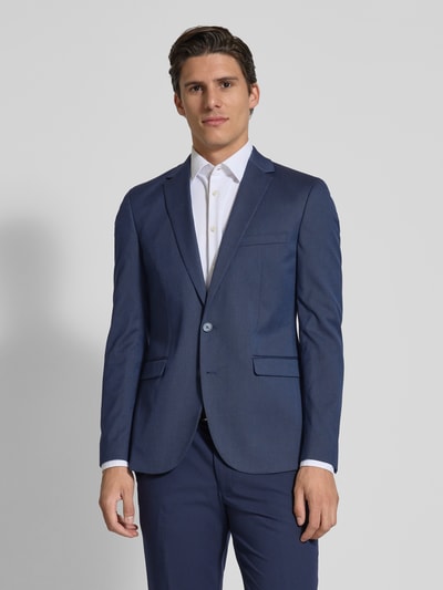 MCNEAL Slim Fit 2-Knopf-Sakko mit Pattentaschen Marine 4