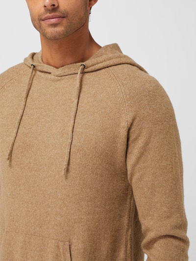 Tom Tailor Denim Pullover mit Kapuze Hellbraun meliert 3