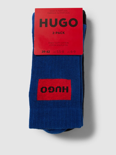 HUGO CLASSIFICATION Socken mit Label-Print im 2er-Pack Royal 3