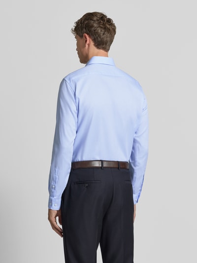 Christian Berg Men regular fit zakelijk hemd met kentkraag Bleu - 5