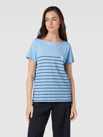 Tom Tailor T-Shirt mit Streifenmuster Hellblau 4