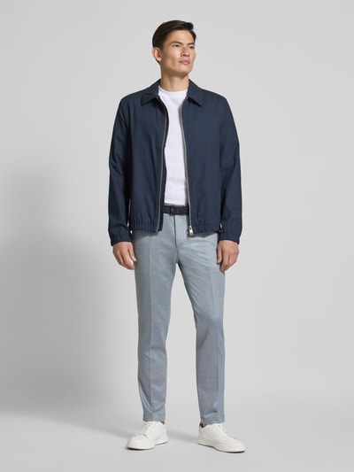 Roy Robson Slim Fit Anzughose mit Strukturmuster Hellblau 1