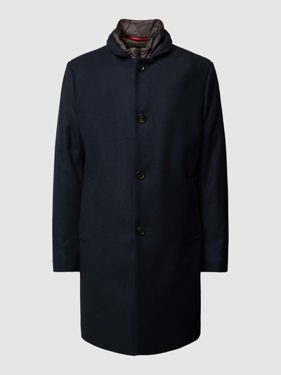 Cinque Lange jas met opstaande kraag, model 'Cooper' Donkerblauw - 2