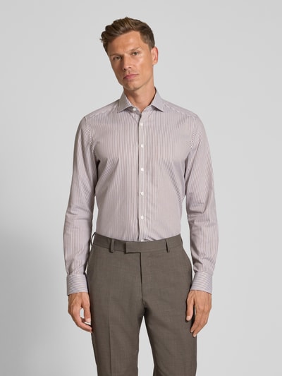 OLYMP Level Five Slim Fit Business-Hemd mit Kentkragen Mittelbraun 4