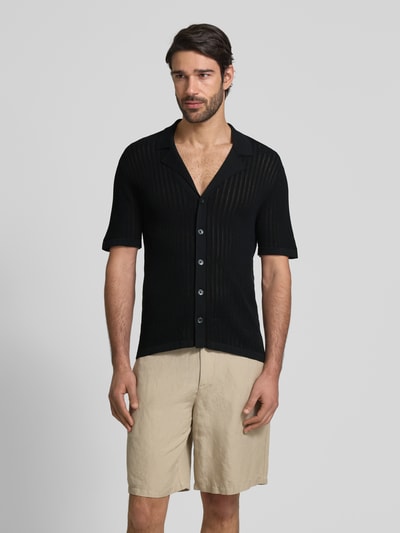 Drykorn Slim Fit Freizeithemd mit Reverskragen Modell 'RAY' Black 4