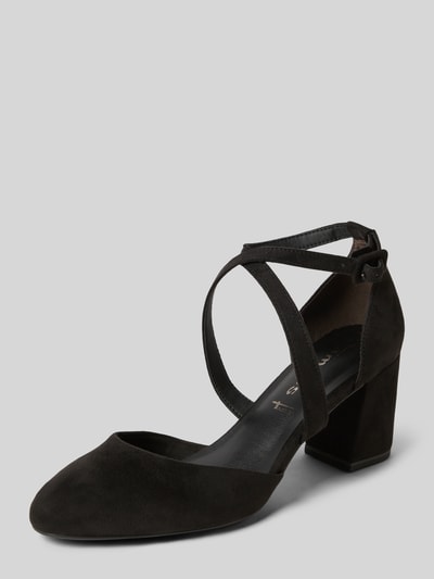 Tamaris Pumps met gekruiste riempjes Zwart - 1