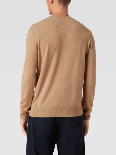 Polo Ralph Lauren Kasjmier pullover met merkstitching Camel gemêleerd - 5