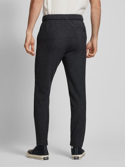 Only & Sons Stoffen broek met elastische band, model 'LINUS' Zwart - 5