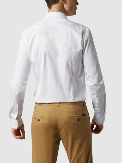 Jake*s Regular Fit Business-Hemd aus Twill Weiß 5