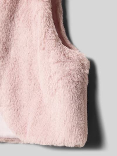 DANAMADE Weste aus Kunstfell Modell 'HASEL' Altrosa 2