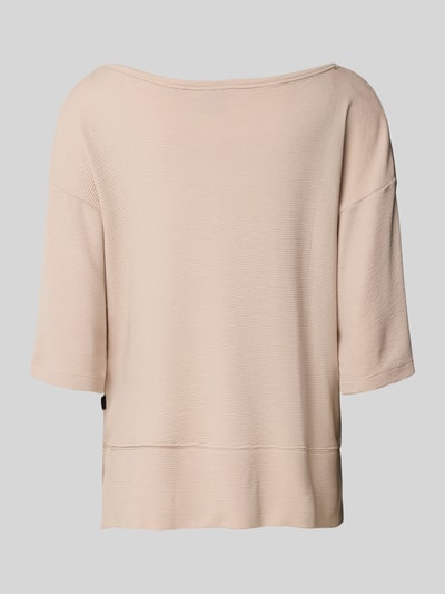 BOSS Relaxed Fit Sweatshirt mit Seitenschlitzen Beige 3