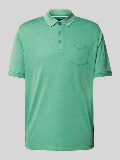 bugatti Regular fit poloshirt met borstzak Groen - 2