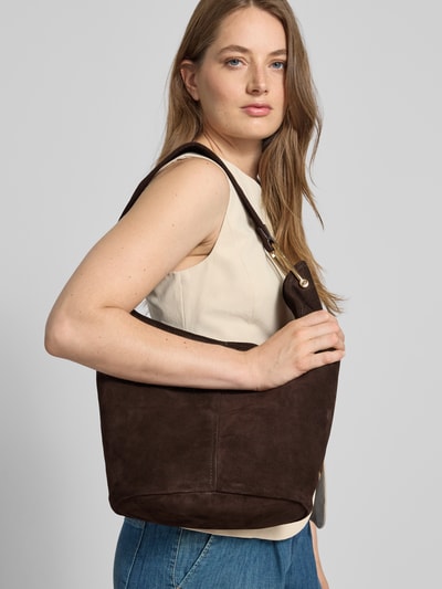 MICHAEL Michael Kors Torebka z zapięciem na magnes model ‘SONNY’ Ciemnobrązowy 1