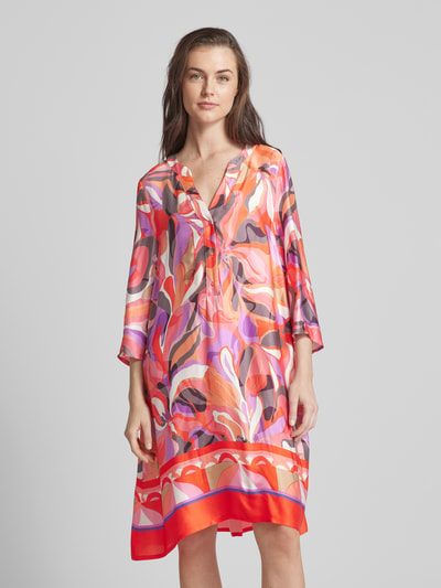 ROBE LÉGÈRE Knielange tuniekjurk met all-over print Oranje - 4