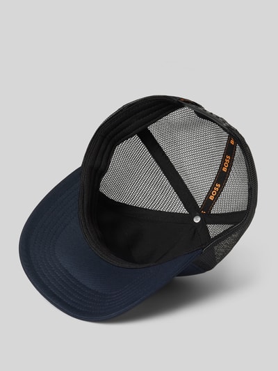 BOSS Trucker Cap mit Label-Patch Modell 'Elliot' Marine 2