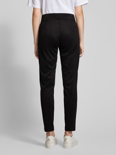 Raffaello Rossi Slim fit broek met siernaden, model 'CANDICE' Zwart - 5