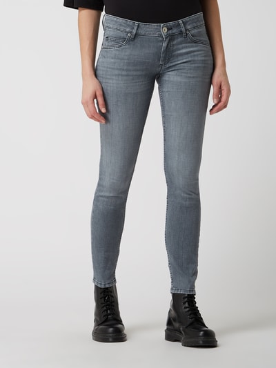 Marc O'Polo Skinny fit jeans met stretch, model 'Skara' Middengrijs - 4