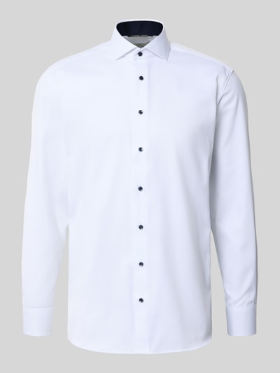 ETERNA Regular Fit Businesshemd aus Baumwolle mit Kentkragen Weiss 2