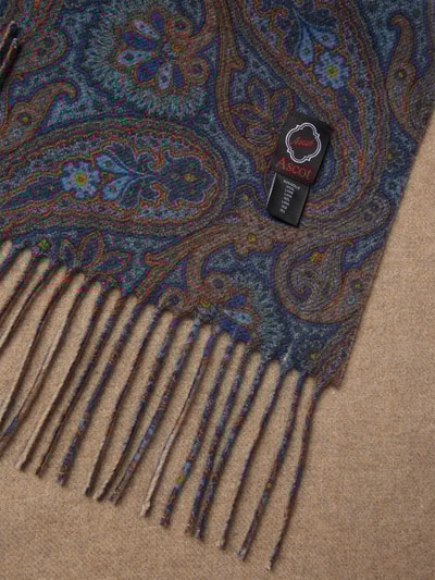 Ascot Schal mit Label-Detail Marine 2