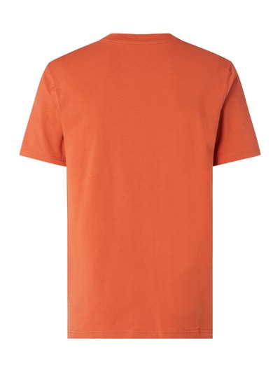 MCNEAL Loose fit T-shirt met borstzak, model 'Hopper' Roestrood - 4