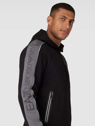 EA7 Emporio Armani Trainingsjacke mit Reißverschlusstaschen Black 3