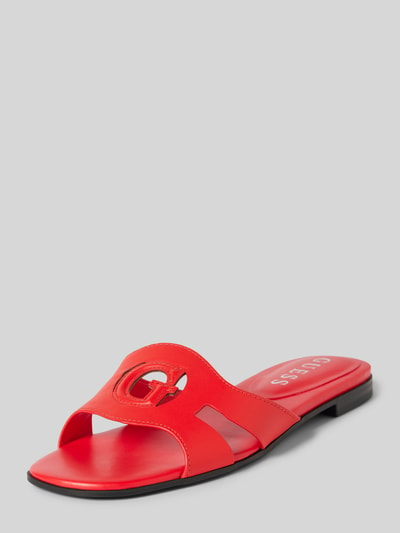 Guess Slides mit Label-Detail Modell 'CIELLA' Rot 1