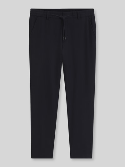 BOSS Regular Waist Business-Hose aus Wolle mit Tunnelzug Marine 2