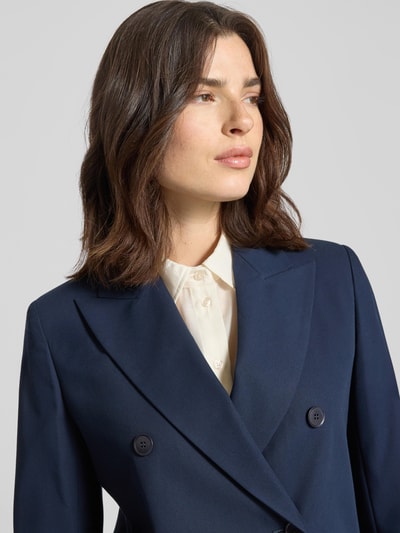 Weekend Max Mara Żakiet o kroju regular fit z czystej bawełny model ‘TAPPETO’ Granatowy 3