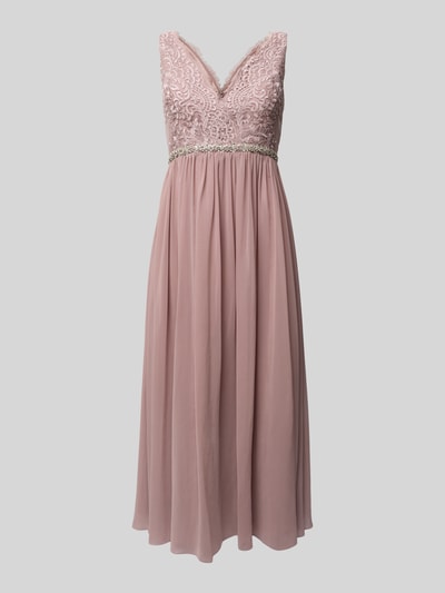 My Mascara Curves Abendkleid mit Spitzenbesatz Mauve 1
