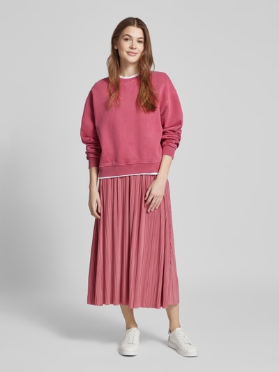 Samsøe & Samsøe Oversized Sweatshirt mit gerippten Abschlüssen Modell 'SAVA' Rose 1