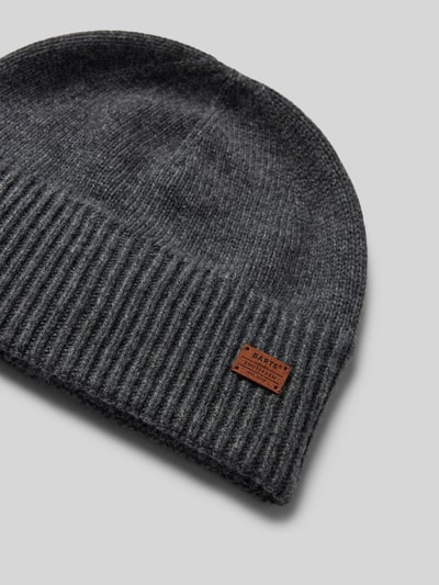 Barts Beanie mit Label-Applikation Modell 'LACKE' Anthrazit 2